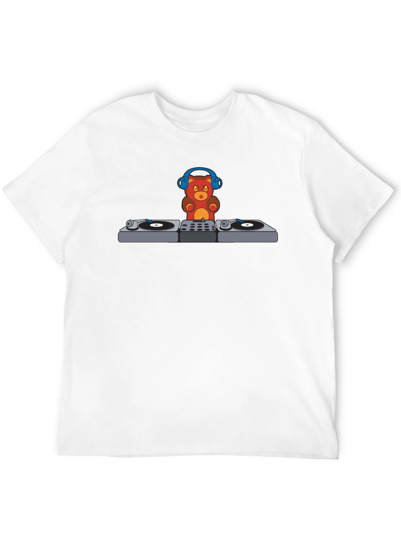 DJ Gummy Bear Graphic T-Shirt - Music Lover Tee