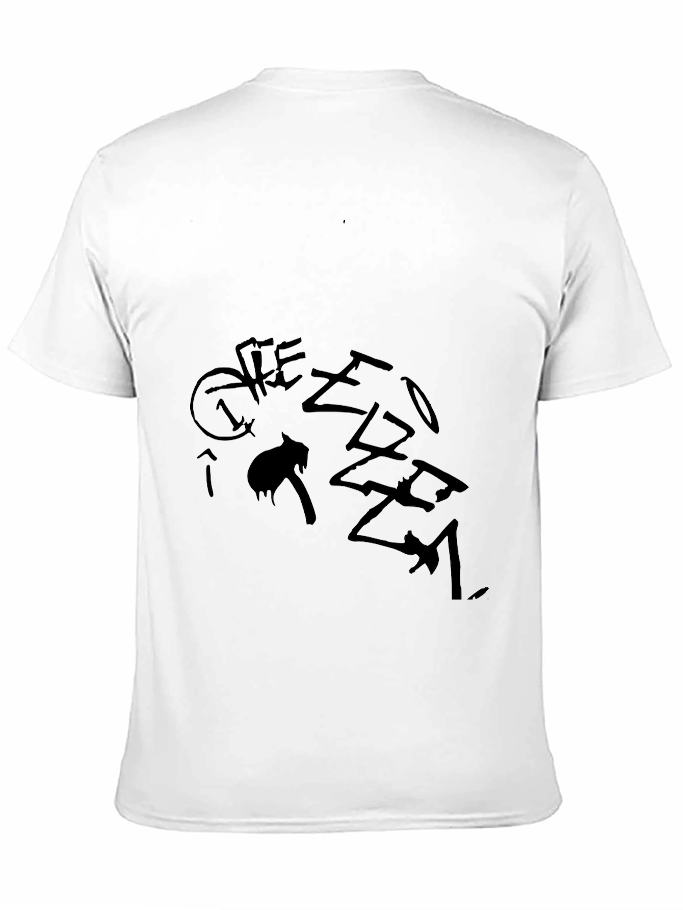 Black Graphic Tee - Street Style