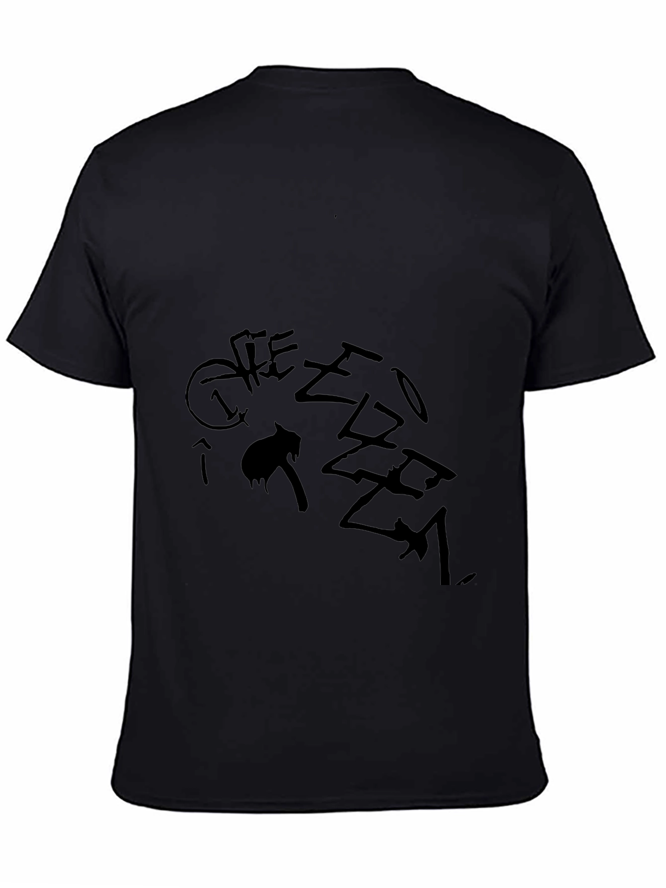 Black Graphic Tee - Street Style