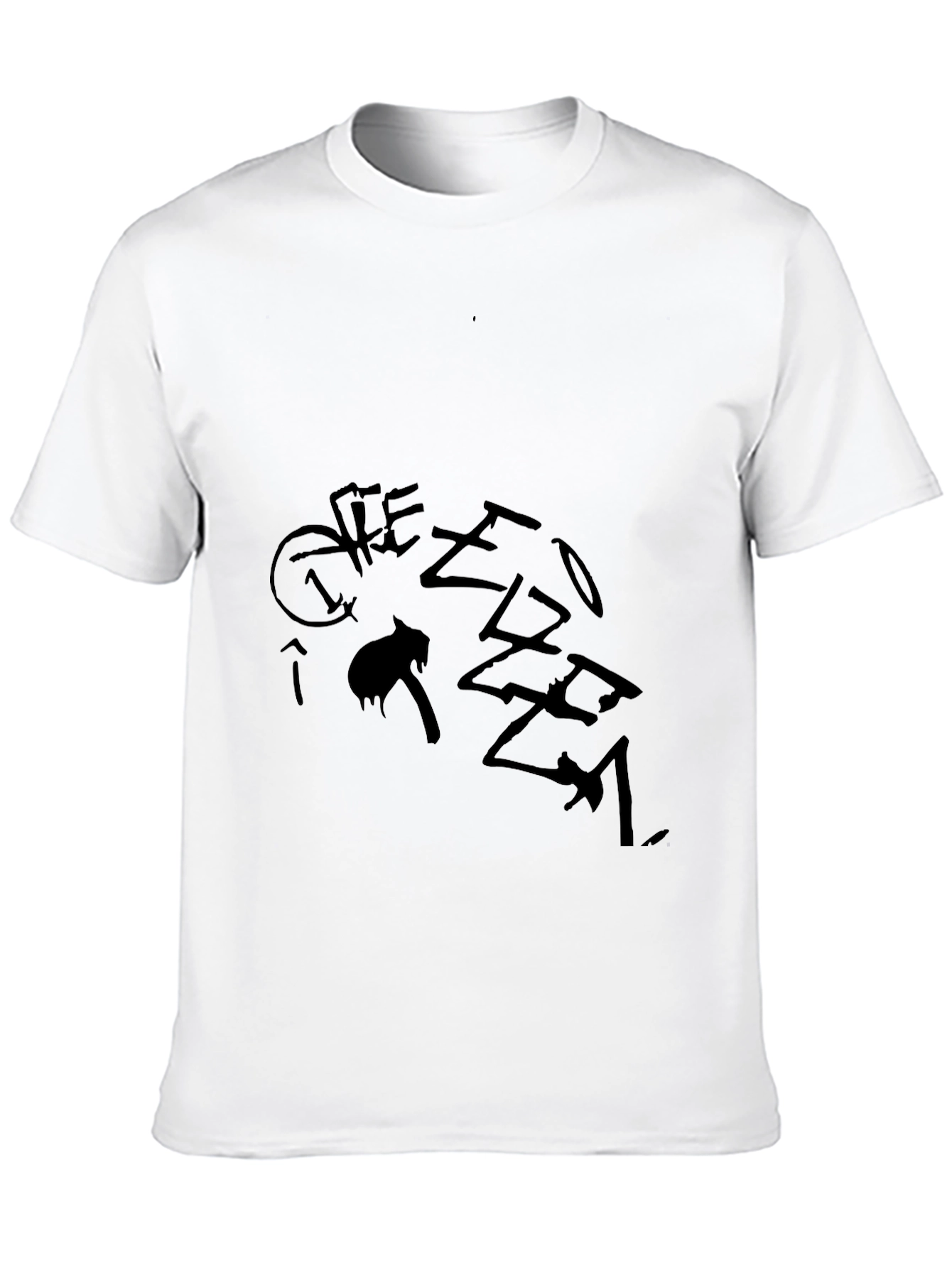 Black Graphic Tee - Street Style