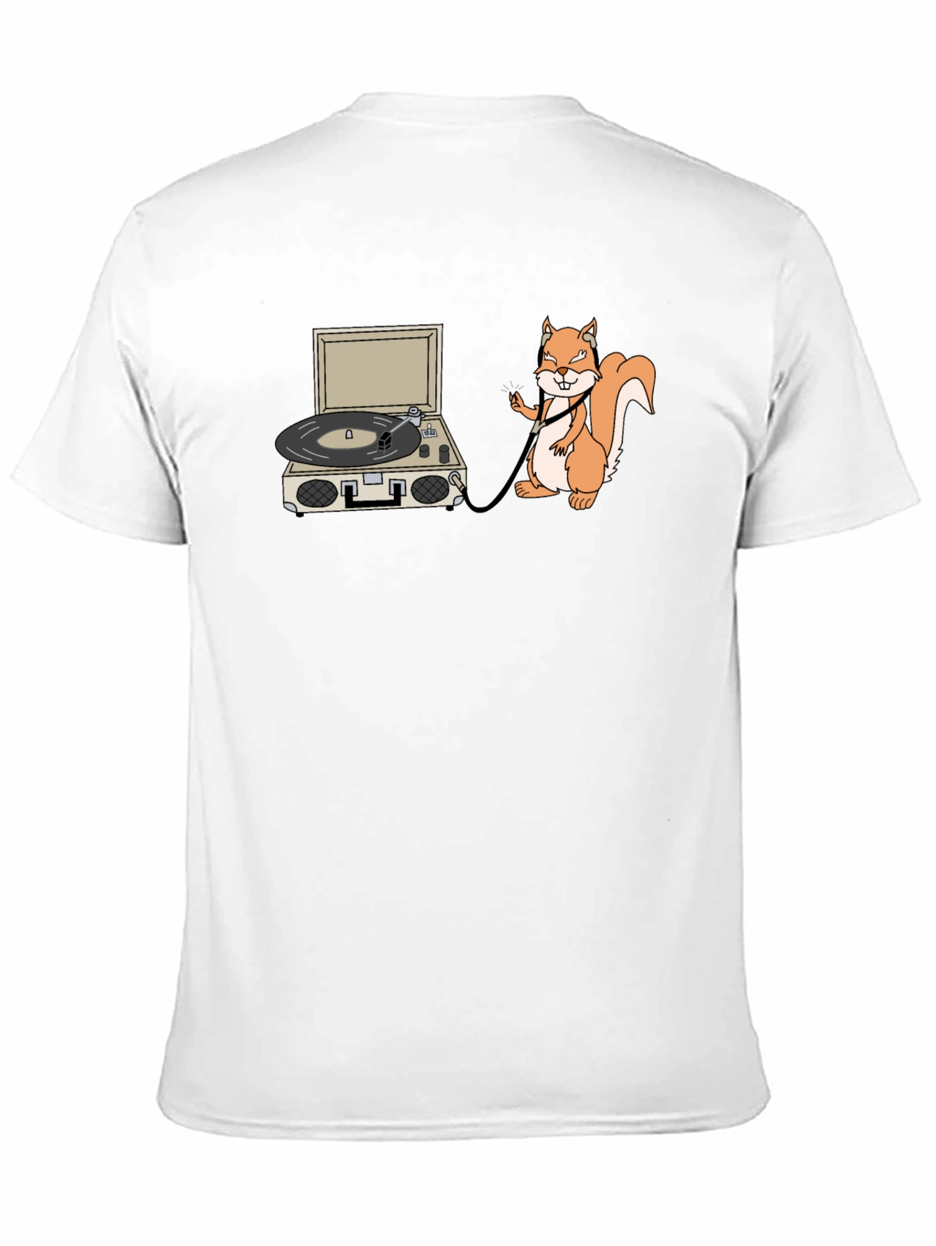Squirrel DJ Black T-Shirt