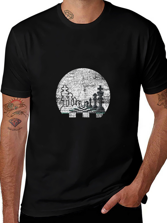 Chess Graphic T-Shirt - Stylish Cotton Tee