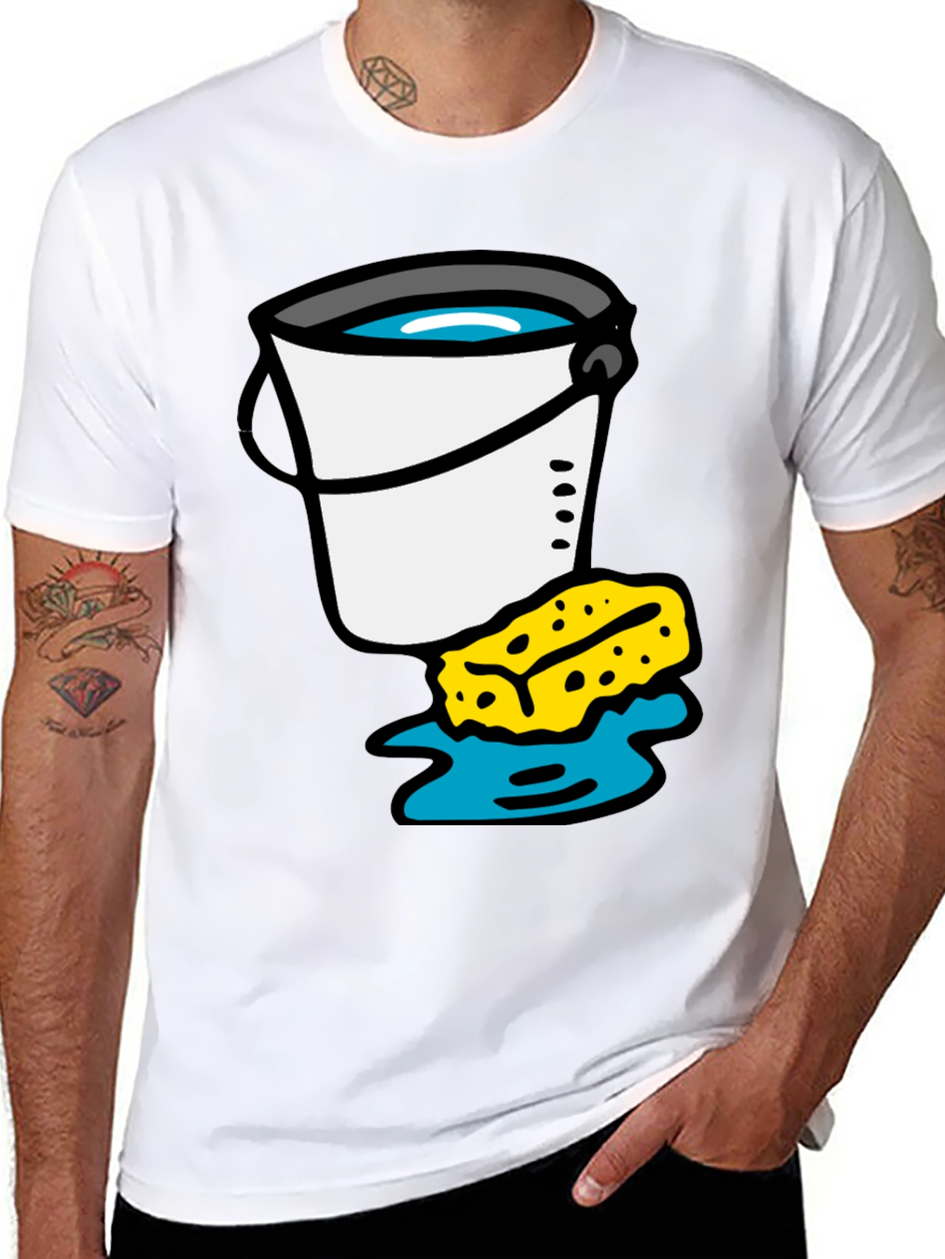 Bucket and Sponge Graphic Tee