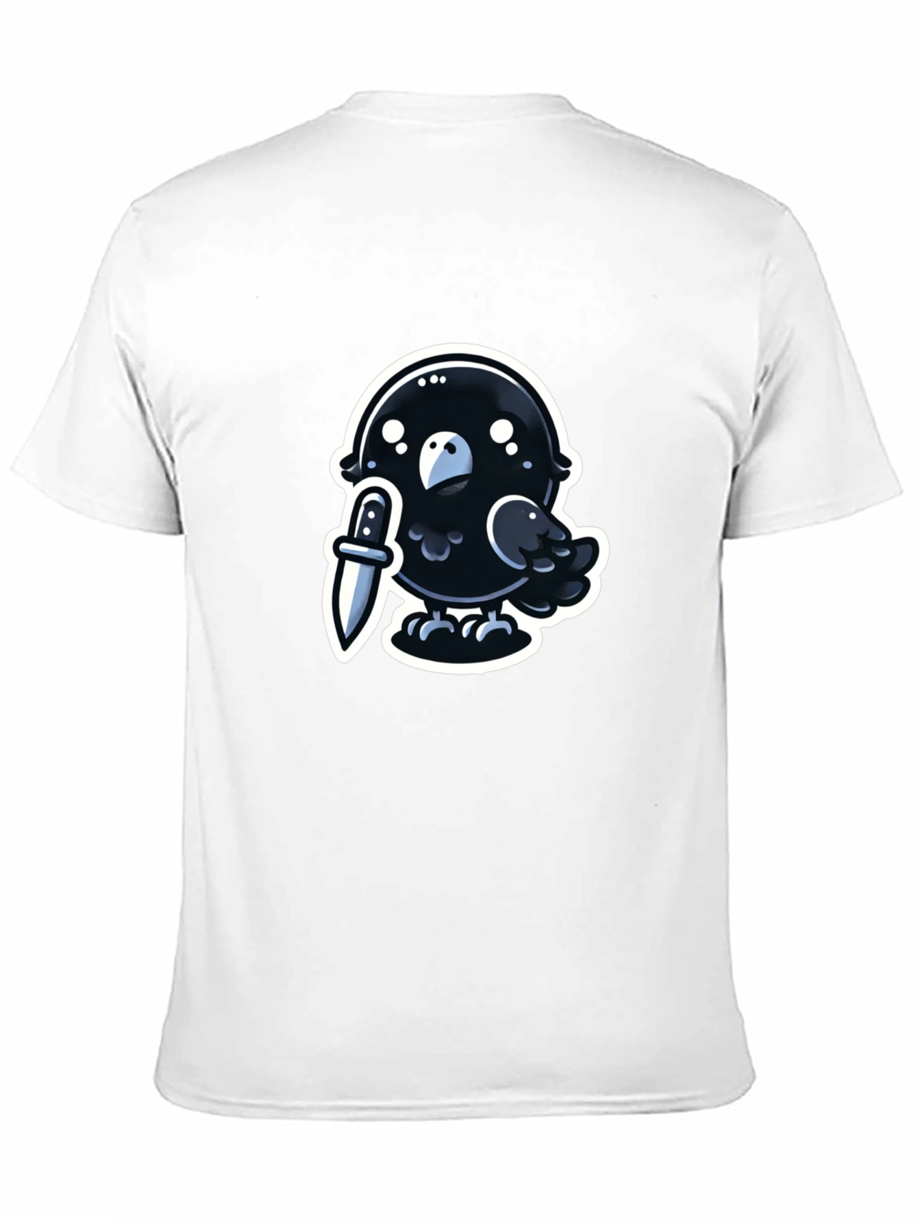 Murder Crow Graphic Tee - Black Cotton T-Shirt