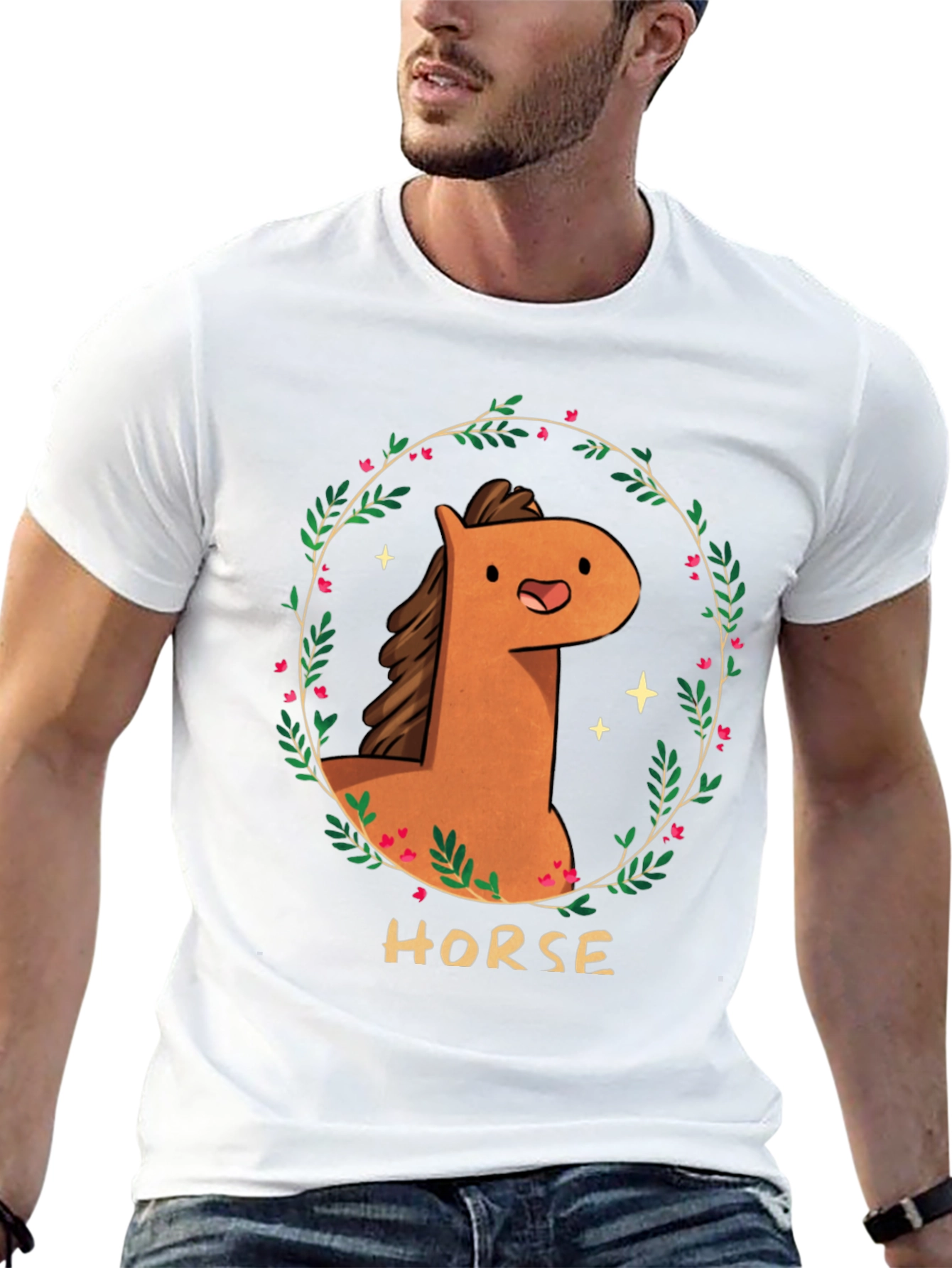 Cute Cartoon Horse T-Shirt