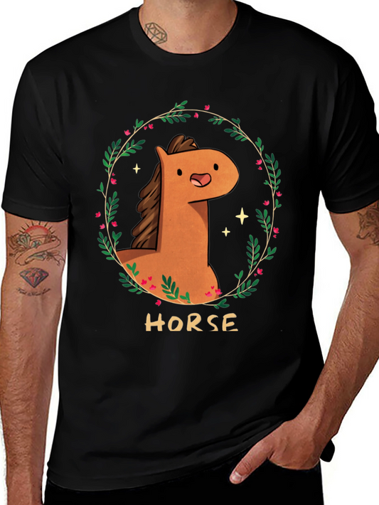 Cute Cartoon Horse T-Shirt