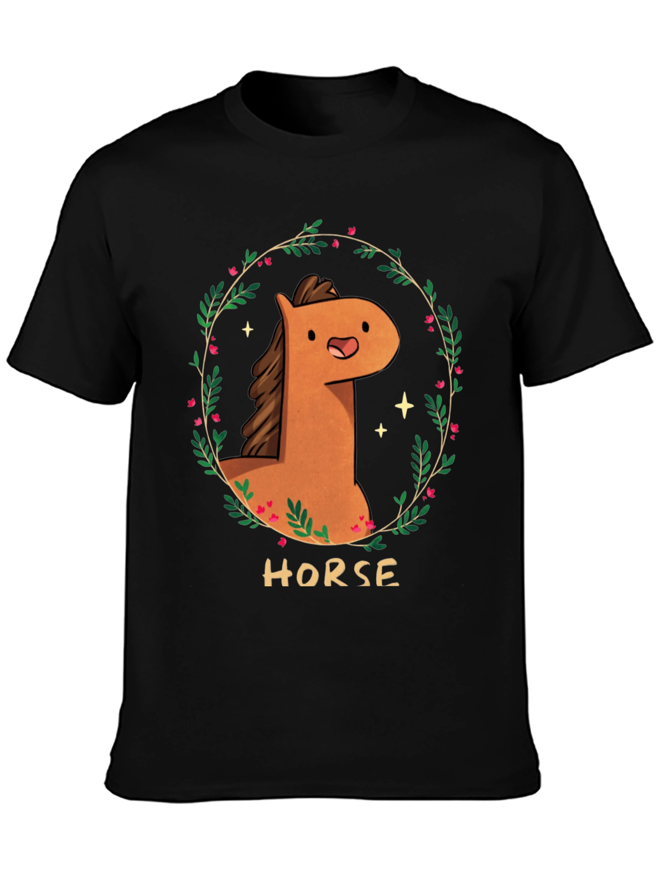 Cute Cartoon Horse T-Shirt