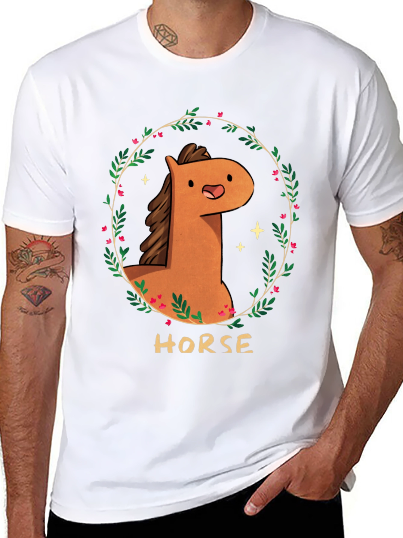 Cute Cartoon Horse T-Shirt