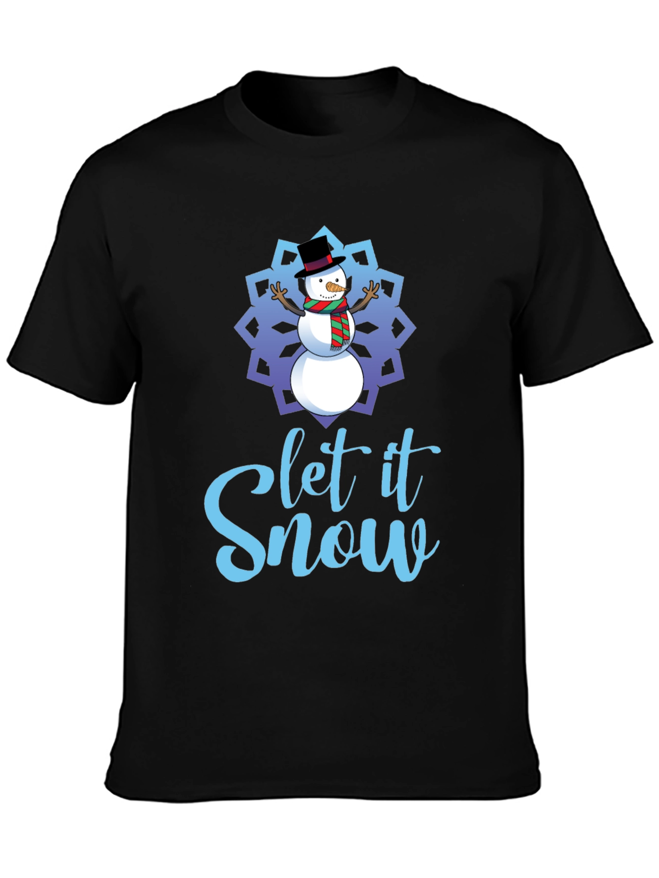 Let it Snow Snowman Holiday T-Shirt