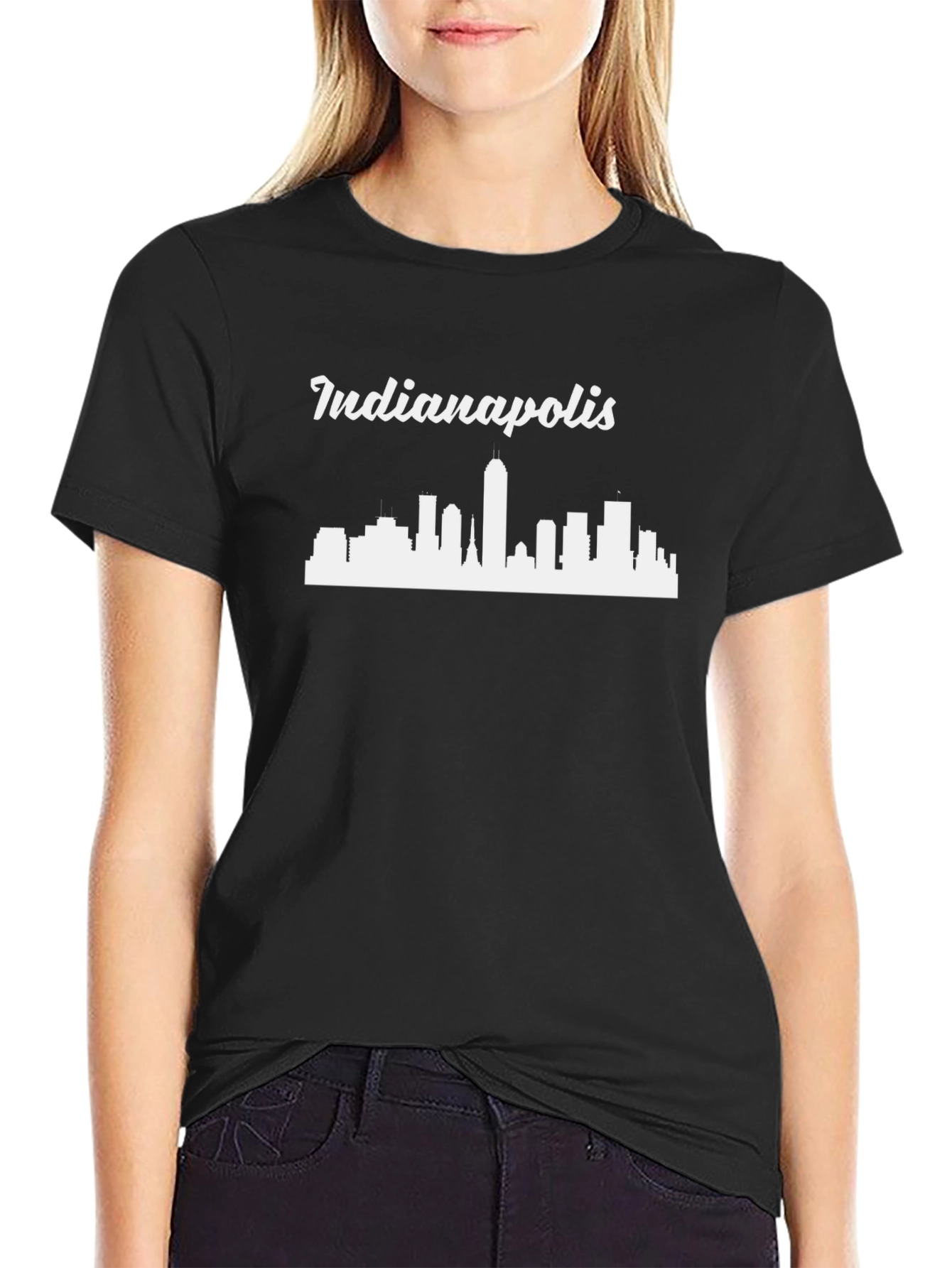 Indianapolis Skyline Graphic T-Shirt
