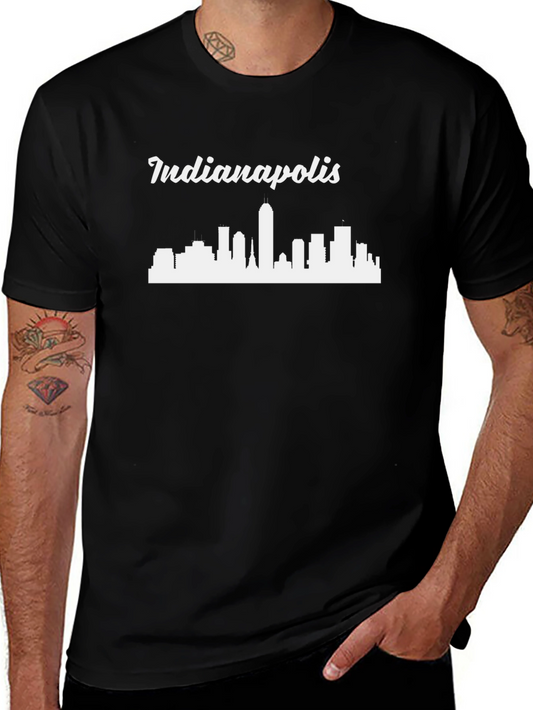 Indianapolis Skyline Graphic T-Shirt