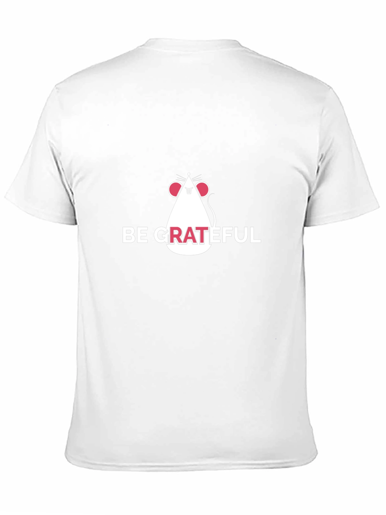 Be Grateful Mouse Graphic Tee - Stylish Black T-Shirt
