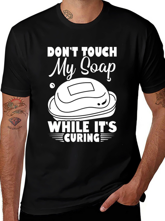 Dont Touch My Soap Black Graphic T-Shirt