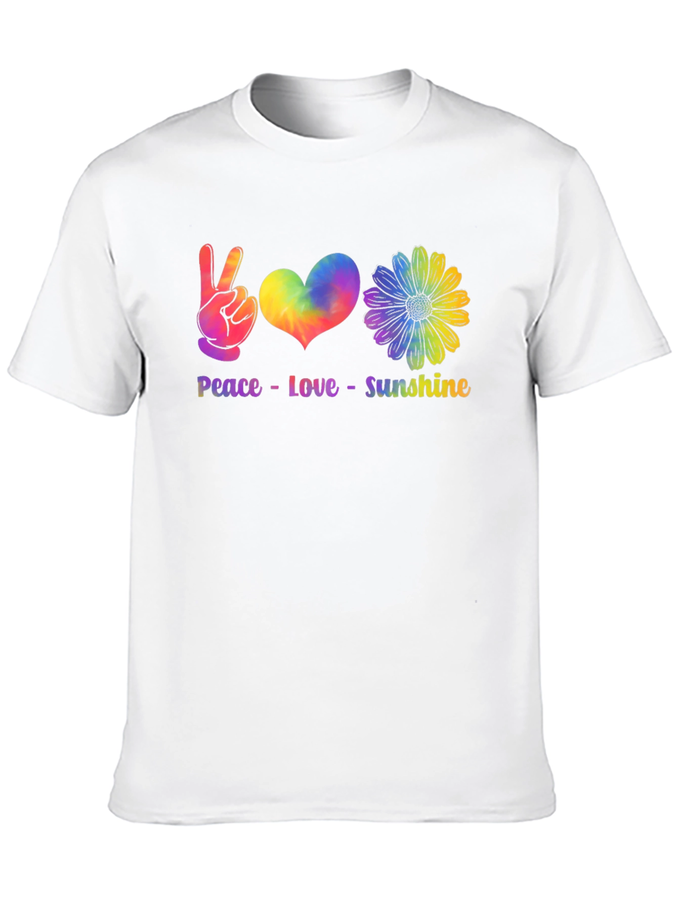 Peace Love Sunshine Tie Dye Graphic Tee