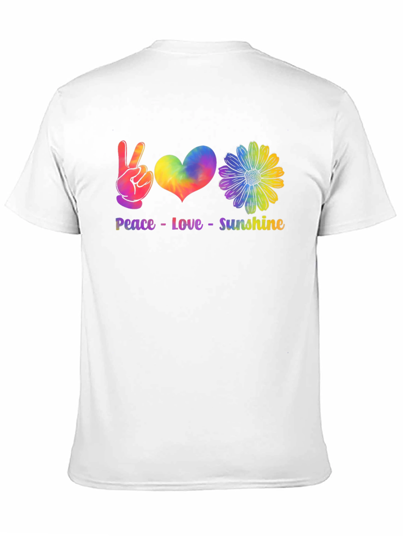 Peace Love Sunshine Tie Dye Graphic Tee