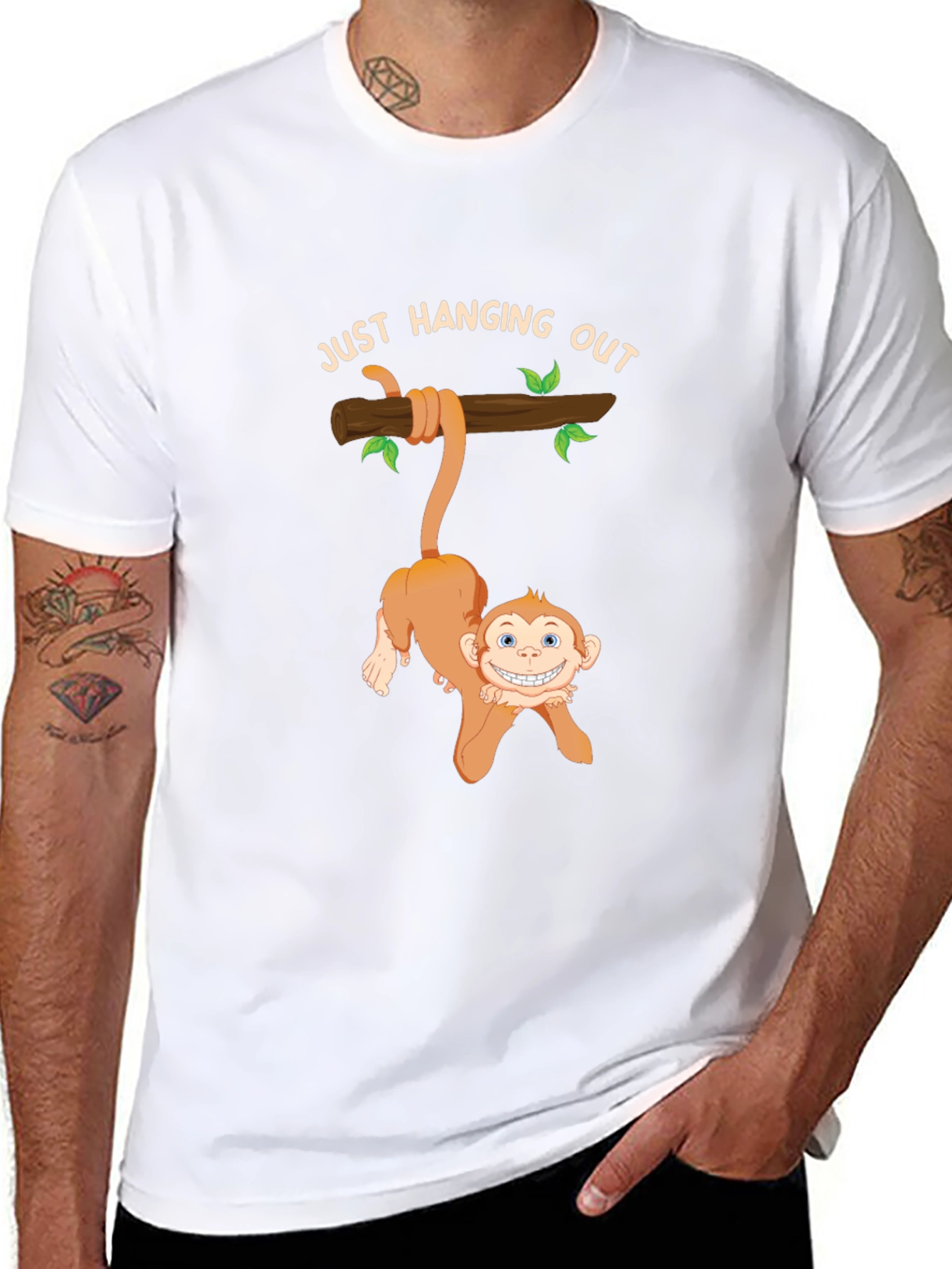 Just Hanging Out Monkey T-Shirt