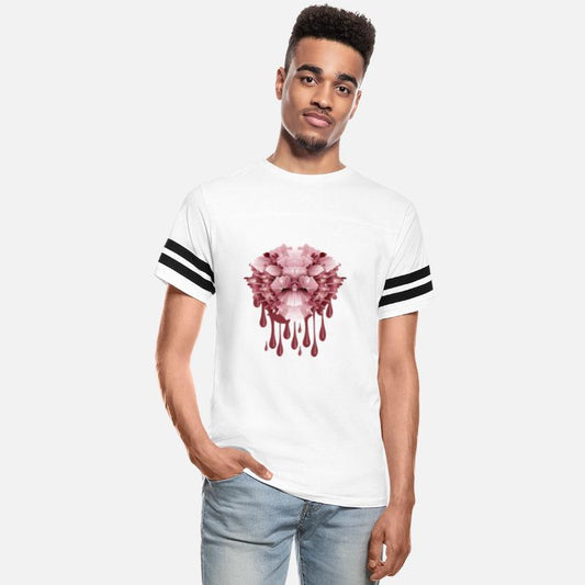 abstract pink carnation with dripping effect