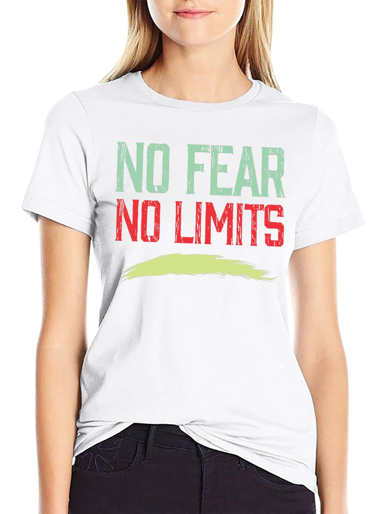 No Fear No Limits Graphic Tee - Black