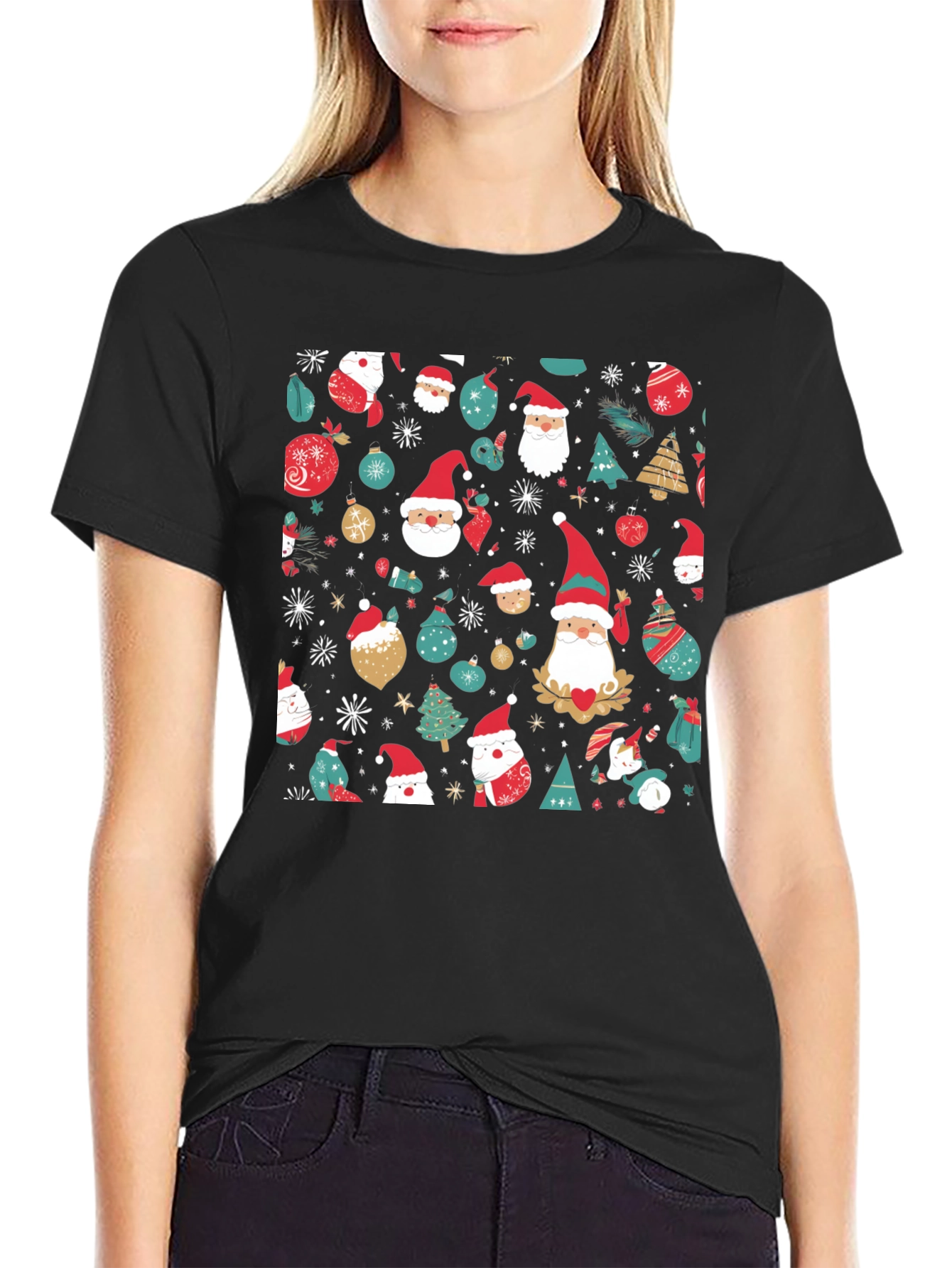 Festive Christmas Pattern T-Shirt