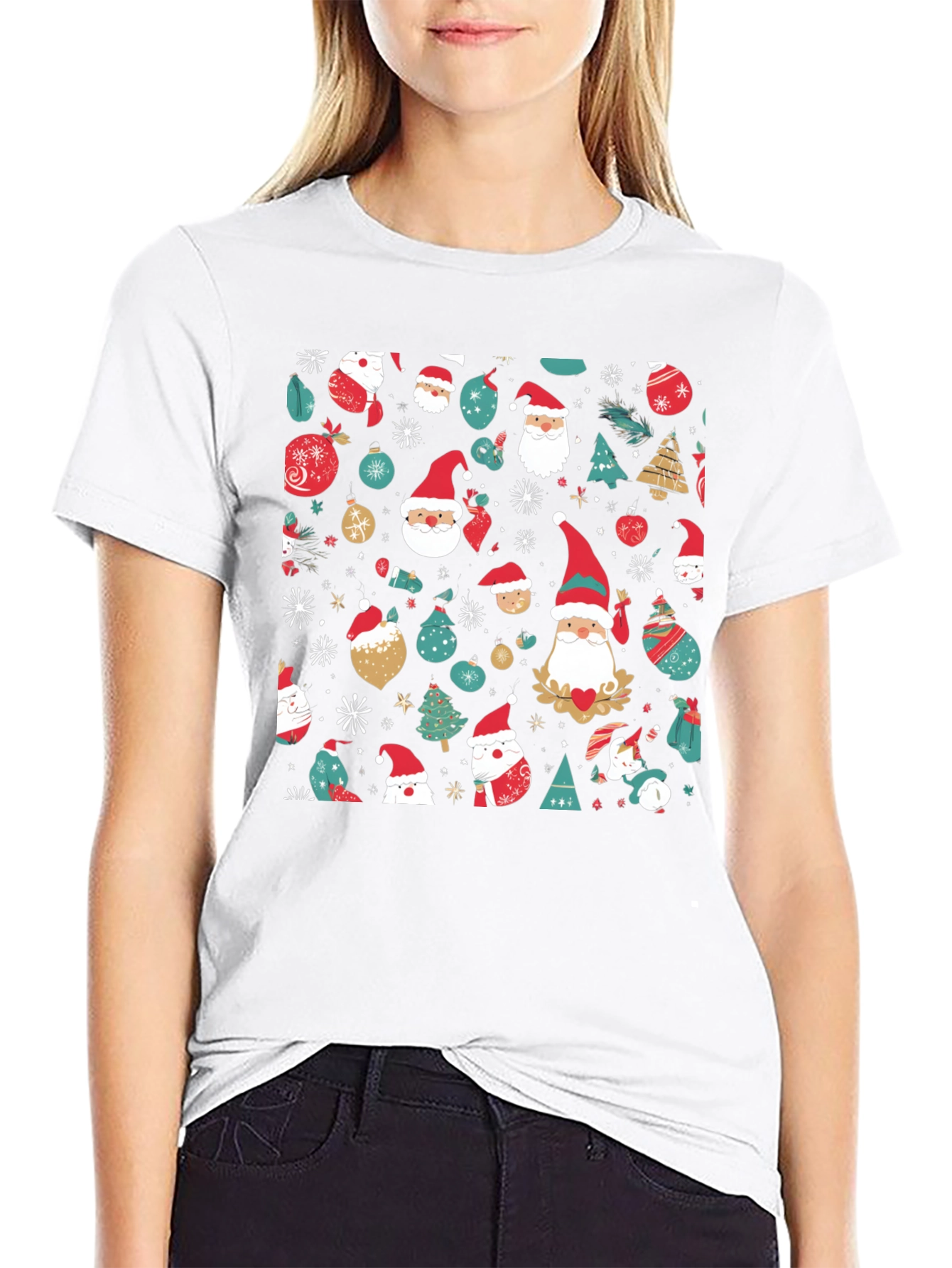 Festive Christmas Pattern T-Shirt