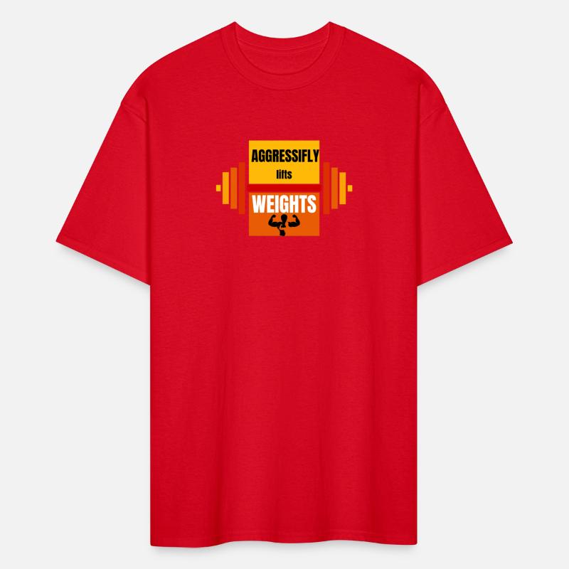 aggressifly lifts weights