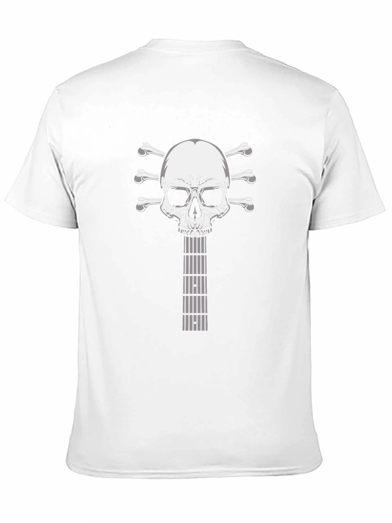 Skull Guitar Graphic T-Shirt - Rocker Tee