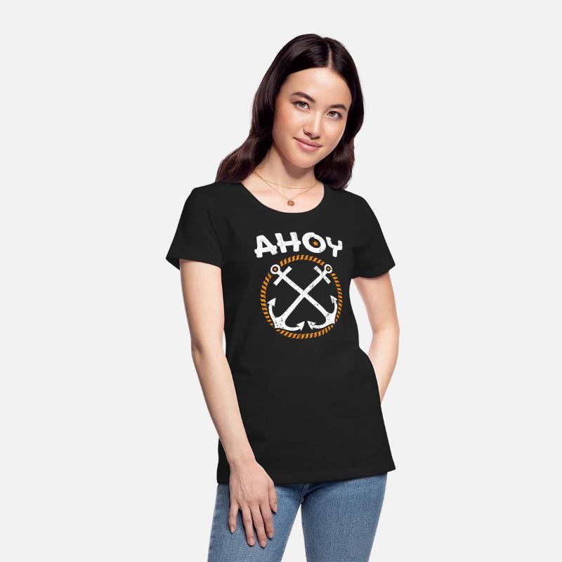 Ahoy Ship Captain Seafarer Nautical Sailor Boating