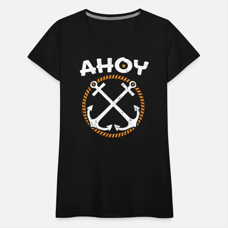 Ahoy Ship Captain Seafarer Nautical Sailor Boating