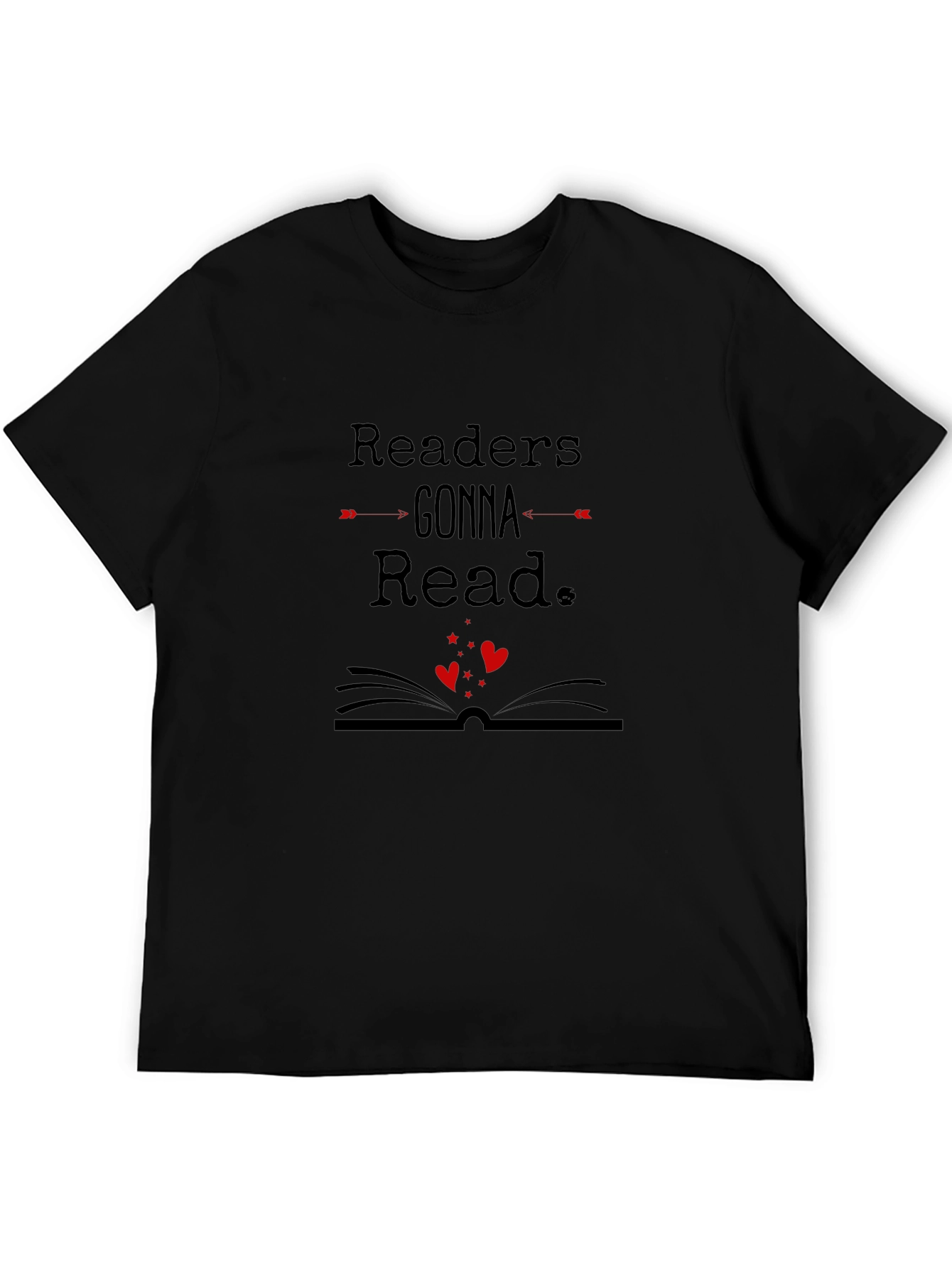 Readers Gonna Read Black Graphic Tee