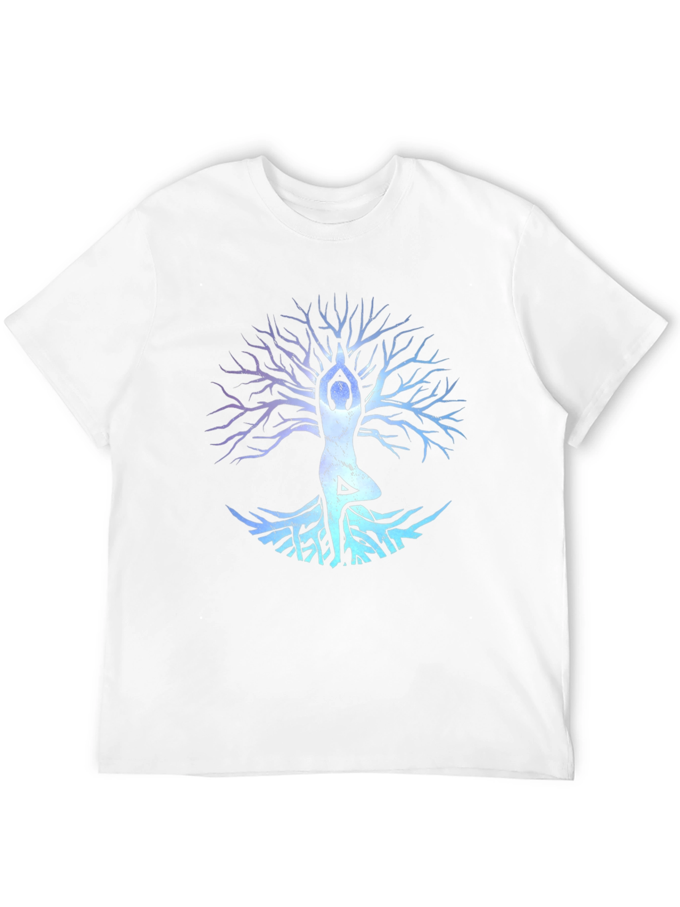 Yoga Tree Pose Graphic Tee - Black