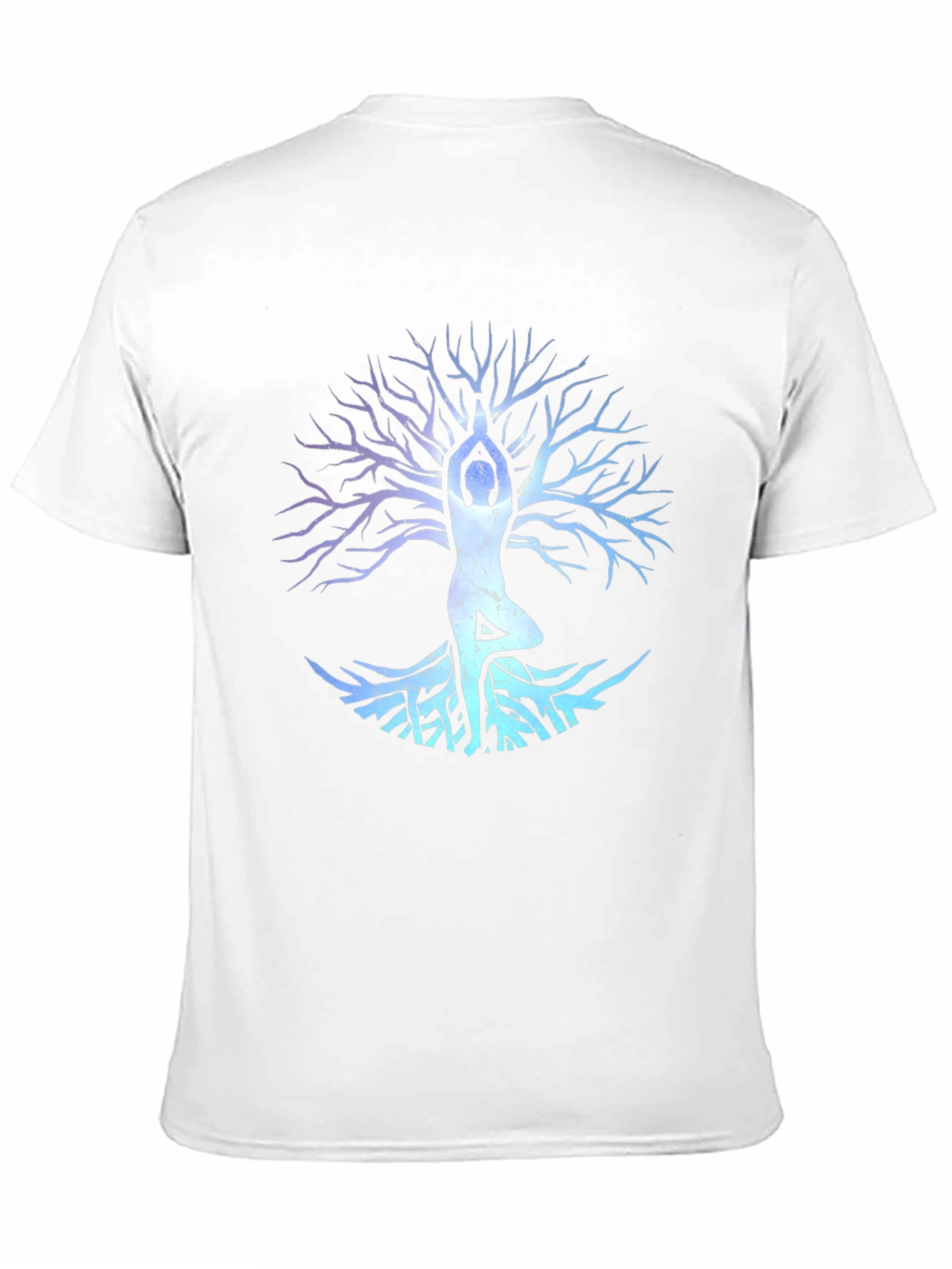 Yoga Tree Pose Graphic Tee - Black