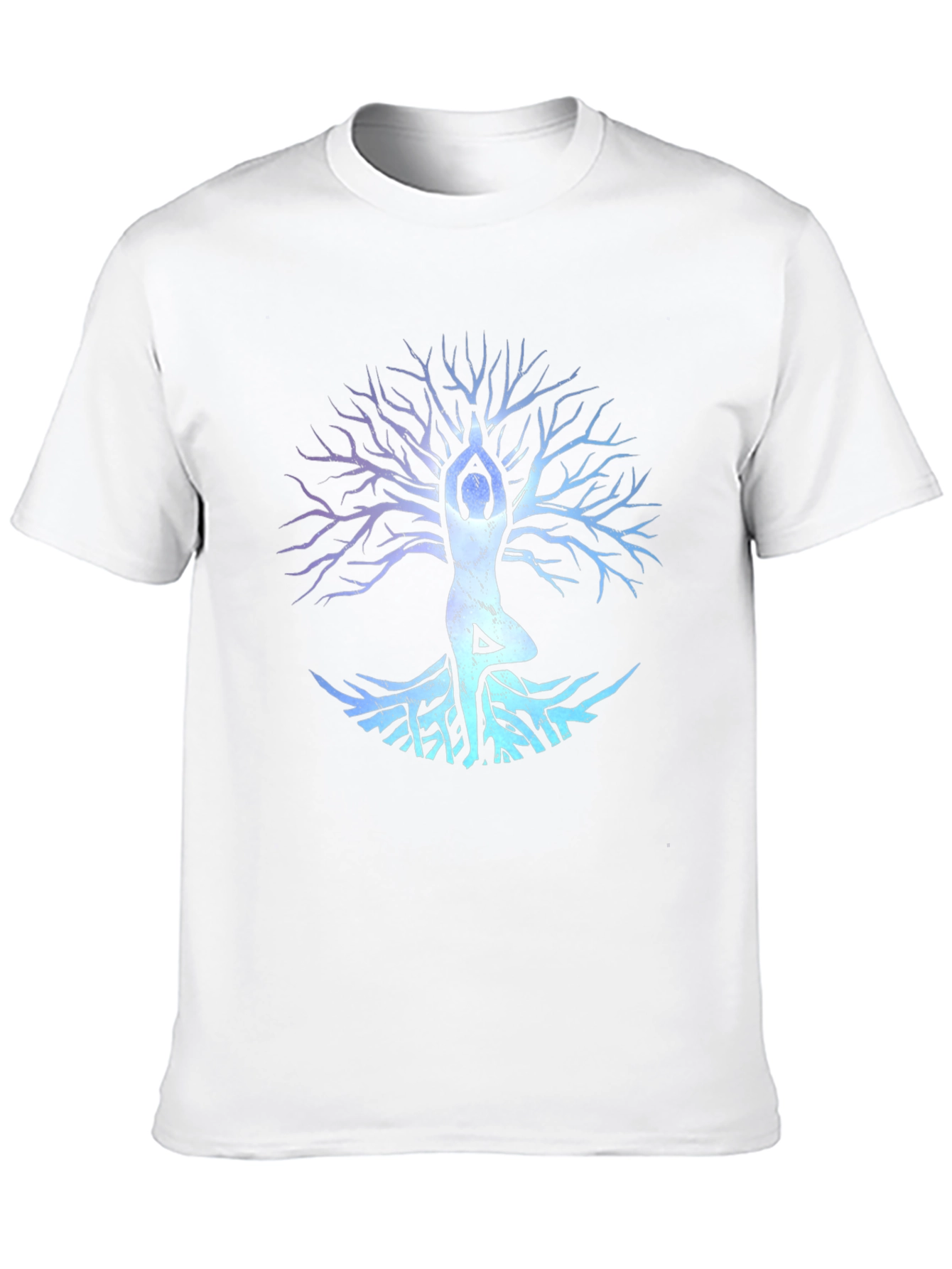 Yoga Tree Pose Graphic Tee - Black