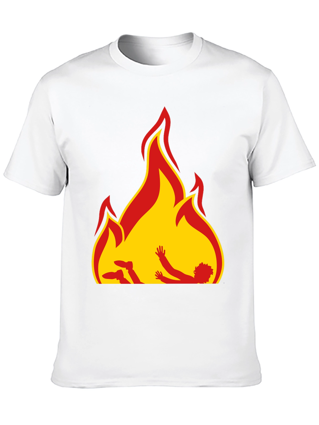 Flame Graphic Black T-Shirt