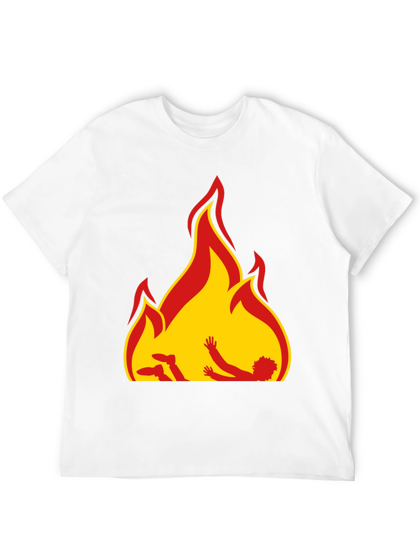 Flame Graphic Black T-Shirt