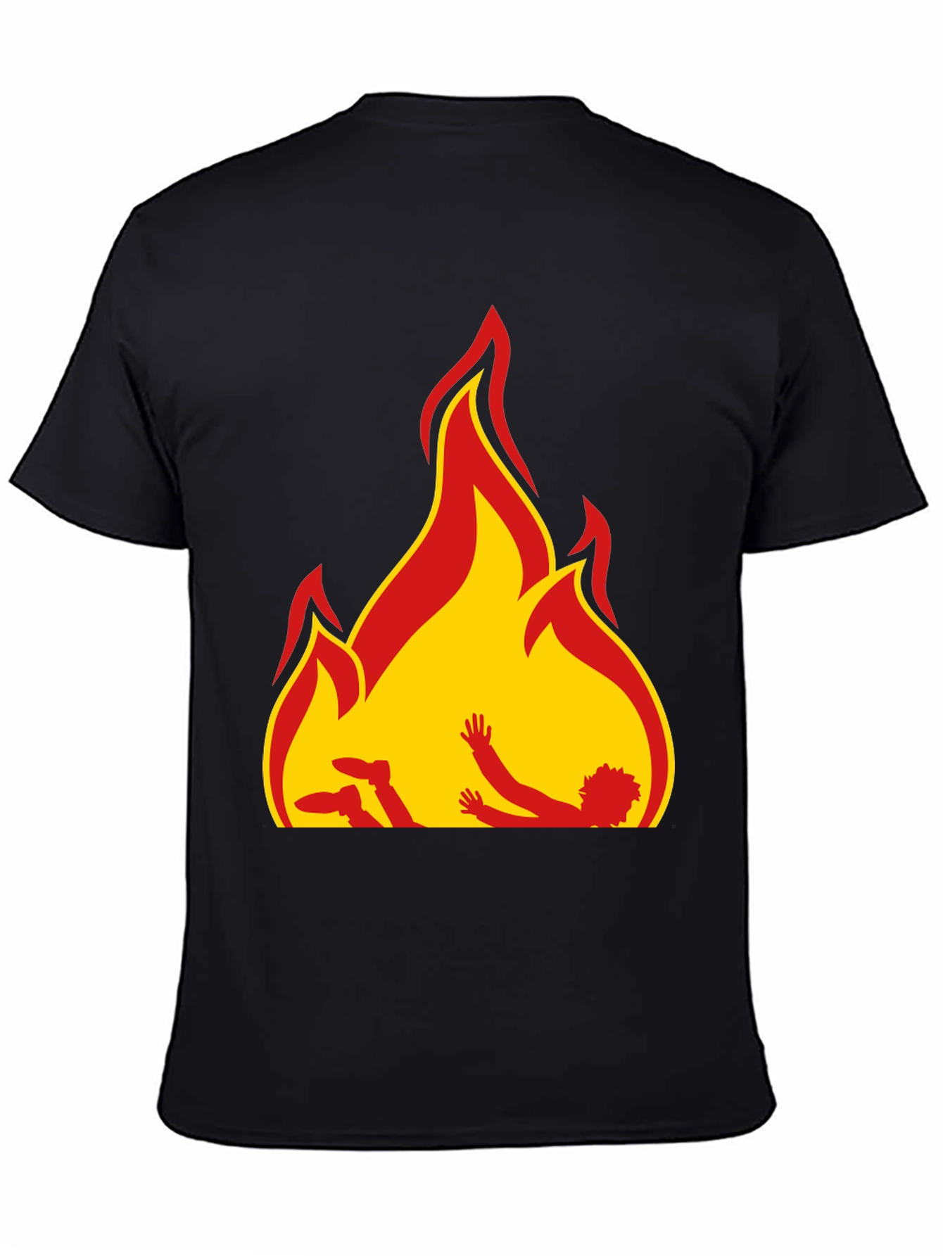 Flame Graphic Black T-Shirt