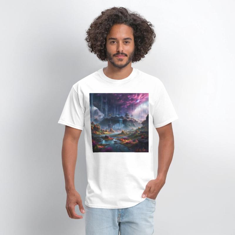 Alien Planet: Fantasy Mountain Cityscape