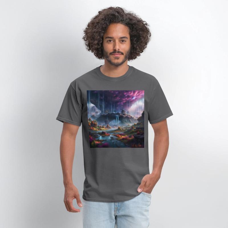 Alien Planet: Fantasy Mountain Cityscape