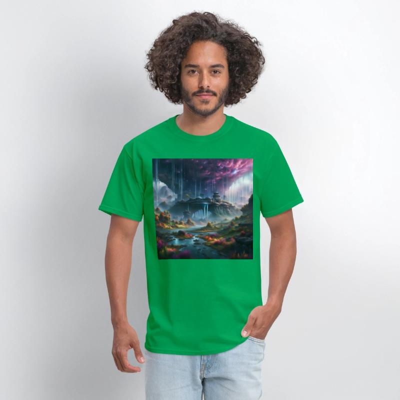 Alien Planet: Fantasy Mountain Cityscape