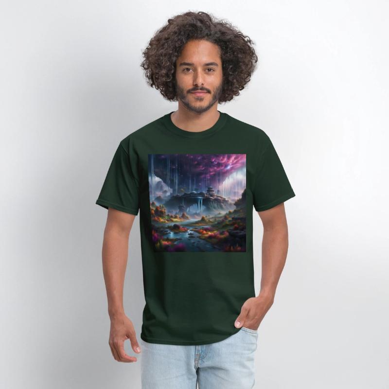 Alien Planet: Fantasy Mountain Cityscape