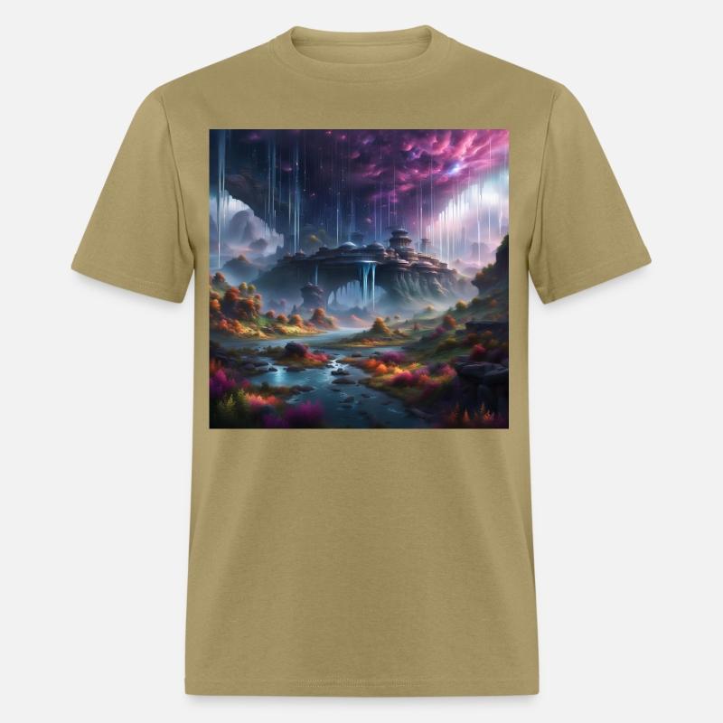 Alien Planet: Fantasy Mountain Cityscape