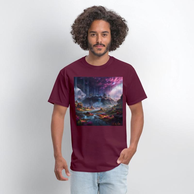 Alien Planet: Fantasy Mountain Cityscape