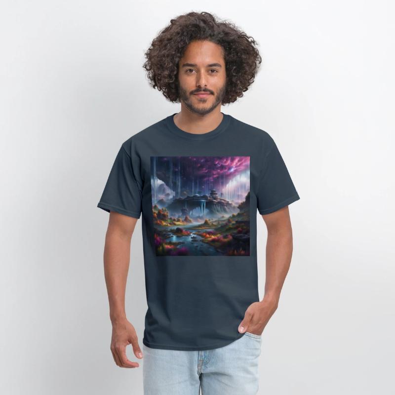 Alien Planet: Fantasy Mountain Cityscape