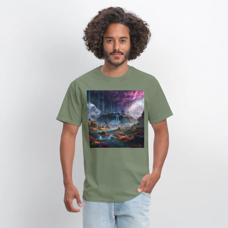 Alien Planet: Fantasy Mountain Cityscape