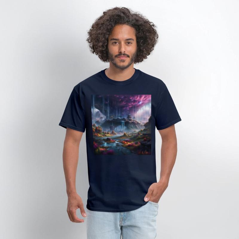 Alien Planet: Fantasy Mountain Cityscape