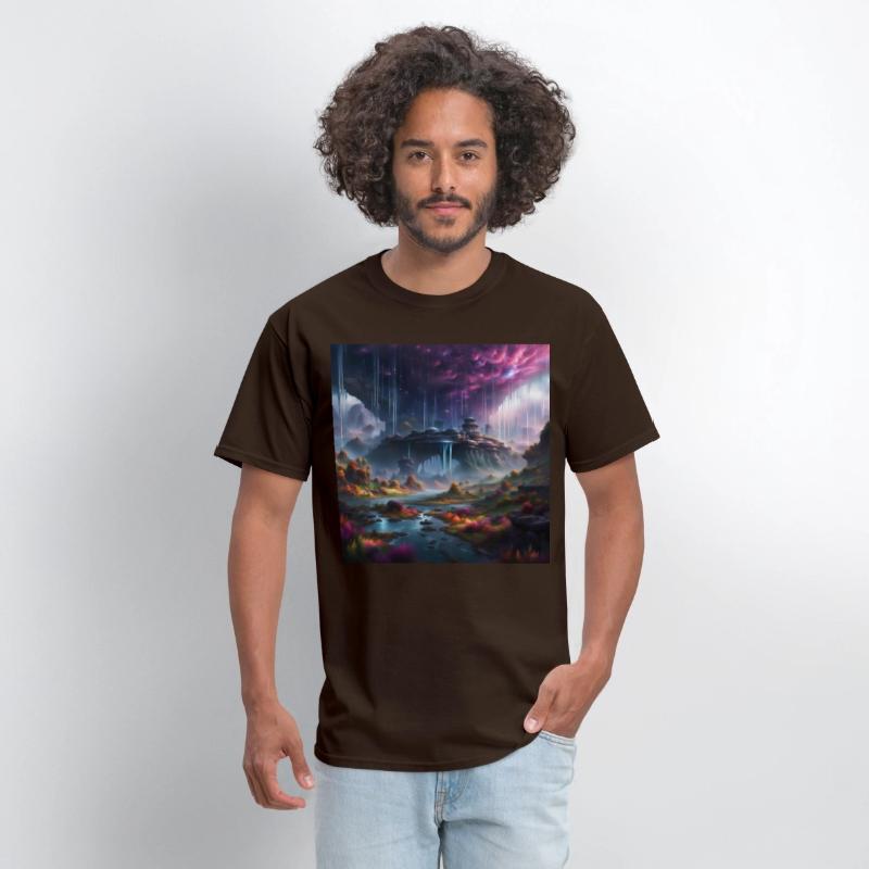 Alien Planet: Fantasy Mountain Cityscape