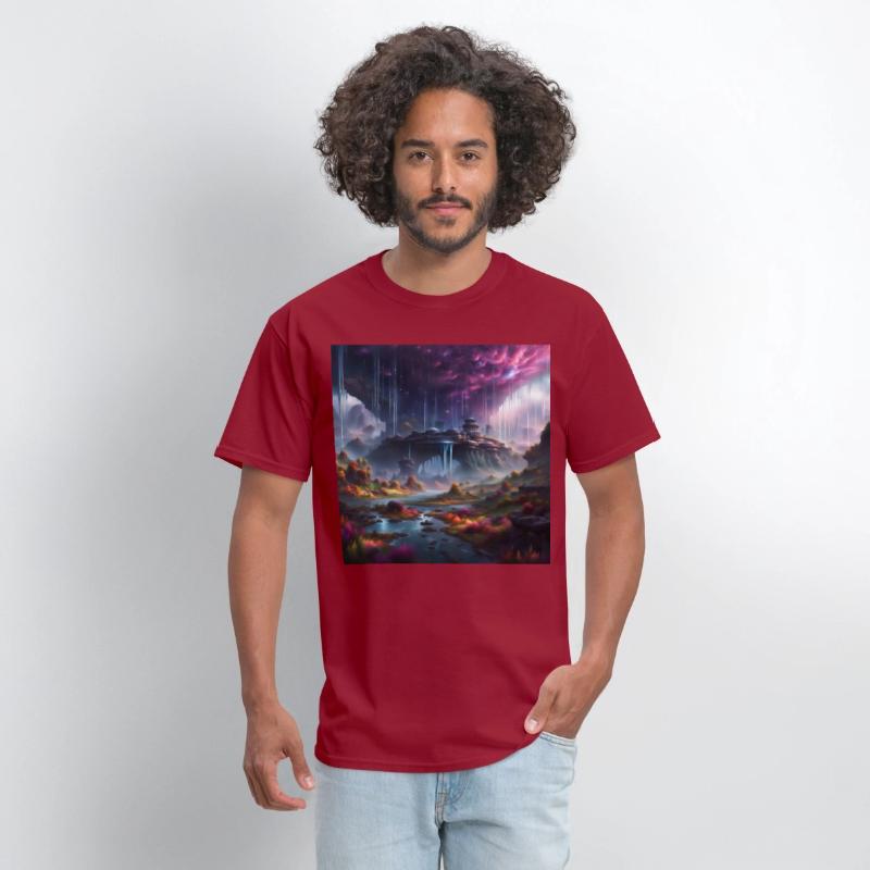 Alien Planet: Fantasy Mountain Cityscape