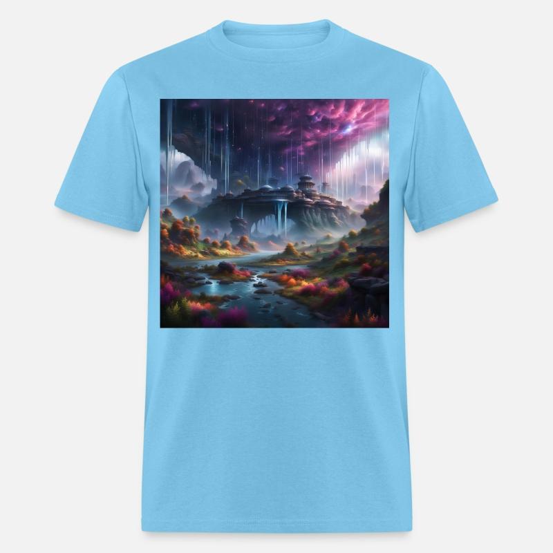 Alien Planet: Fantasy Mountain Cityscape