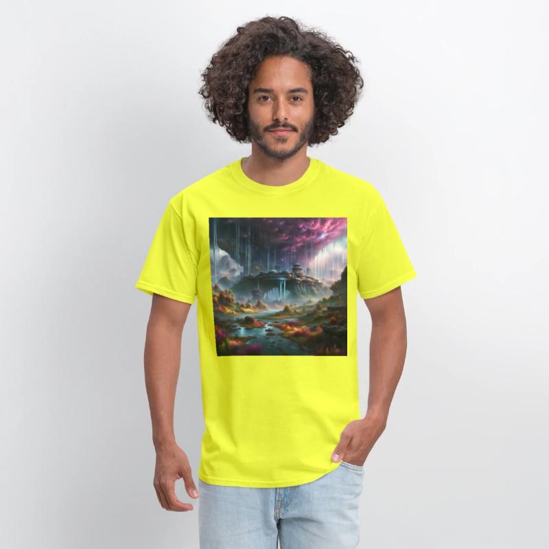 Alien Planet: Fantasy Mountain Cityscape