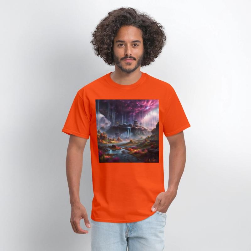 Alien Planet: Fantasy Mountain Cityscape