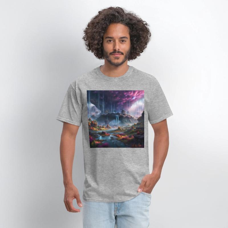 Alien Planet: Fantasy Mountain Cityscape